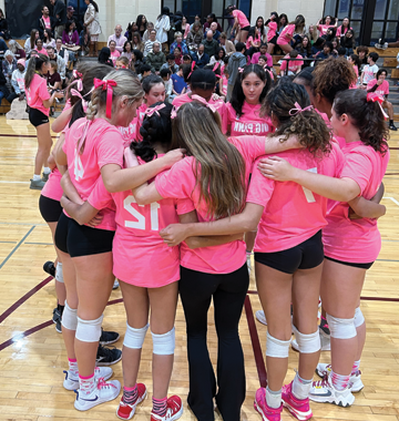 Volleyball Digs Pink in October
